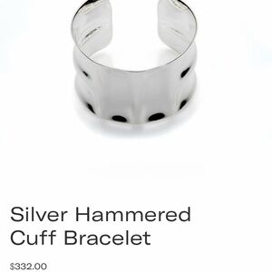 Fine Silver Hammered Cuff Bracelet